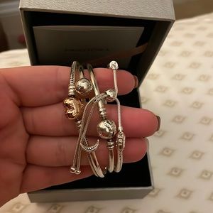 All pandora bracelets with charms new ,never used